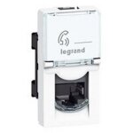 Legrand 076562 - prise rj45 prog mosaic - cat. 6 - ftp - 1 mod - blanc - lcs