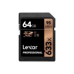 Lexar professional - carte mmoire flash - 64 go - uhs - i u1 / class10 - 633x - sdxc uhs - i