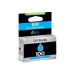 Lexmark cartridge no. 100 - cyan - originale - cartouche d'encre lccp, lrp - pour lexmark prevail pro704, ...