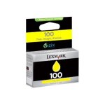 Lexmark cartridge no. 100 - jaune - original - cartouche d'encre lccp, lrp - pour lexmark prevail pro704, ...