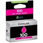 Lexmark cartridge no. 100 - magenta - original - cartouche d'encre - pour lexmark prevail pro704, value ...