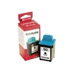 Lexmark cartridge no. 50 - noir - original - cartouche d'encre - pour lexmark p3150, p706, p707, z12, ...
