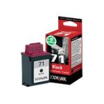 Lexmark cartridge no. 71 - noir - originale - cartouche d'encre - pour compaq a900; lexmark f4270; x70, ... Lexmark cartridge no. 71 - noir - originale - cartouche d'encre - pour compaq a900; lexmark f4270; x70, ...