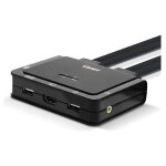 Lindy 2 port hdmi 18g, usb type c, usb 2. 0 & audio cable kvm switch - commutateur cran - clavier - ...