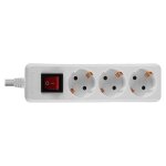 Lindy - coupe - circuit - ca 250 v - 3500 watt - connecteurs de sortie : 3 - 1. 4 m cordon - blanc