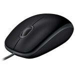 Logitech b110 silent - souris - droitiers et gauchers - optique - 3 boutons - filaire - usb