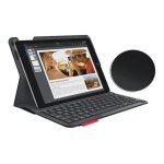 Logitech type + - clavier et tui - bluetooth - nordique - noir clavier, noir tui
