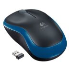 Logitech m185 - souris optique sans fil ambidextre 1000 dpi avec r�cepteur usb - bleu