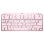 Logitech mx keys mini - clavier r�tro�clair� bluetooth qwertz allemand - rose