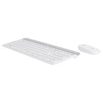Logitech slim wireless combo mk470 - ensemble clavier et souris - sans fil - 2. 4 ghz - fran�ais - blanc ...