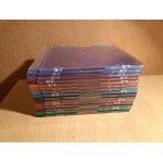 Lot de 15 bo�tiers slim vides de couleurs pour cd ou dvd