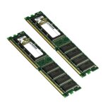 Lot 2 ram barrette m�moire kingston 512mo ddr - 400 pc3200 kvr400x64c3a / 512