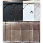 Lot de 3 boitiers pour le rangement de cd, dvd, blu - ray (2 noirs 1 blanc)