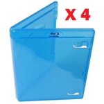 Lot de 4 boitiers blu - ray vide / vierge de remplacement - 11 mm