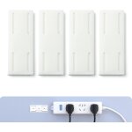 Lot de 4 supports de prise de courant auto - adhsifs sans poin?on, support de support de prise de courant ...