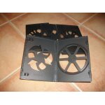 Lot de 5 boitiers dvd plastique noir Lot de 5 boitiers dvd plastique noir