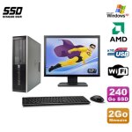 Lot pc hp compaq 6005 pro sff amd 3ghz 2go 240go ssd graveur wifi win xp + 17 Lot pc hp compaq 6005 pro sff amd 3ghz 2go 240go ssd graveur wifi win xp + 17