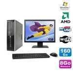 Lot pc hp compaq 6005 pro sff amd 3ghz 8go 160go graveur wifi win 7 pro + 17 Lot pc hp compaq 6005 pro sff amd 3ghz 8go 160go graveur wifi win 7 pro + 17