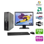 Lot pc hp compaq 6005 pro sff amd 3ghz 8go 750go graveur wifi win 7 pro + 19 Lot pc hp compaq 6005 pro sff amd 3ghz 8go 750go graveur wifi win 7 pro + 19