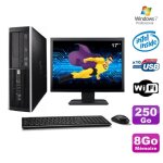 Lot pc hp elite 6000 pro sff e5400 2. 7ghz 8go disque 250go wifi w7 pro + ecran 17