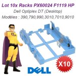 Lot x10 rack disque dur dell optiplex dt 3. 5  et 2. 5  px60024 f1119 tray caddy