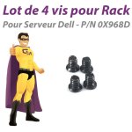 Lot x4 vis dell 0x968d r210 r410 r610 r710 t310 t410 t610 t710 caddy tiroir rack