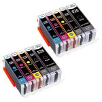 Lxtek compatible cartouches d'encre pour canon 525 526 pgi - 525 cli - 526 pour canon pixma ix6550 mx715 ...