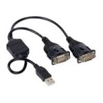 Manhattan dual serial to usb converter - adaptateur srie - usb - rs - 232 x 2