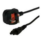Mcl - cble d'alimentation - iec 60320 c5 pour bs 1363 (m) - ca 250 v - 1. 8 m - royaume - uni