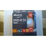 Memorex 10 dvd - r dl - double couche - 8, 5 gb - 240 min - 4 *