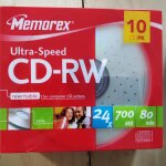 Memorex - 10 x cd - rw - 700 mo (80 min) 16x - 24x - botier cd troit