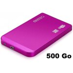 Memteq - disque dur externe 500 go usb 3. 0 - 2. 5  autoaliment - pink edition