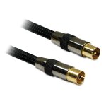 Metronic 419002 c�ble d'antenne m / f 5 m noir