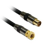 Metronic 419005 c�ble d'antenne m / m 1, 5 m noir