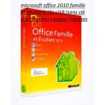 Microsoft office 2010 famille et étudiant clé usb (sans clé d'activation) langue français Microsoft office 2010 famille et étudiant clé usb (sans clé d'activation) langue français