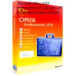 Microsoft office 2010 professionnel cl usb (sans cl d'activation) langue franais
