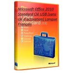 Microsoft office 2010 standard cl usb (sans cl d'activation) langue franais