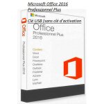 Microsoft office 2016 professionnel plus cl usb (sans cl d'activation