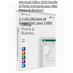 Microsoft office 2019 famille et petite entreprise pour mac (home & business) ¿ 1 cl usb (sans cl ...