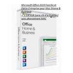 Microsoft office 2019 famille et petite entreprise pour mac (home & business) ¿ 1 cl usb (sans cl ...