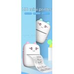 Mini imprimante thermique bluetooth, couleur: bleu