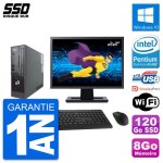 Mini pc fujitsu c720 sff ecran 22  intel g3220 ram 8go ssd 120go windows 10 wifi