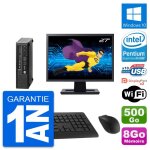 Mini pc hp 800 g1 usdt ecran 27  g3220 ram 8go disque dur 500go windows 10 wifi