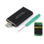 Msata vers usb 3. 0 vers msata, botier ssd, usb 3. 0 vers msata, adaptateur de disque dur, disque dur ...
