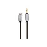 T'nb - cble lightning vers jack pour casque - lightning mle pour mini - phone stereo 3. 5 mm mle - ...