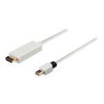 Nedis - cble adaptateur - mini displayport mle pour hdmi mle - 2 m - anthracite - moul, rond