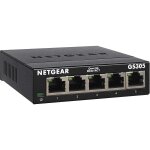 Netgear gs305 - commutateur - non g�r� - 5 x 10 / 100 / 1000 - de bureau, fixation murale