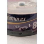 Pack 25 supports dvd + r. memorex. 120 min. 4, 7 gb. 1x - 8x. rw.