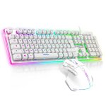 Pack gaming filaire clavier et souris spirit of gamer ultimate 600 blanc