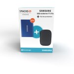 Pack samsung disque dur ssd externe t7 2 to bleu + �tui